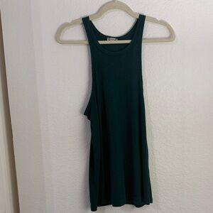 Free People Dark Green Tank Top